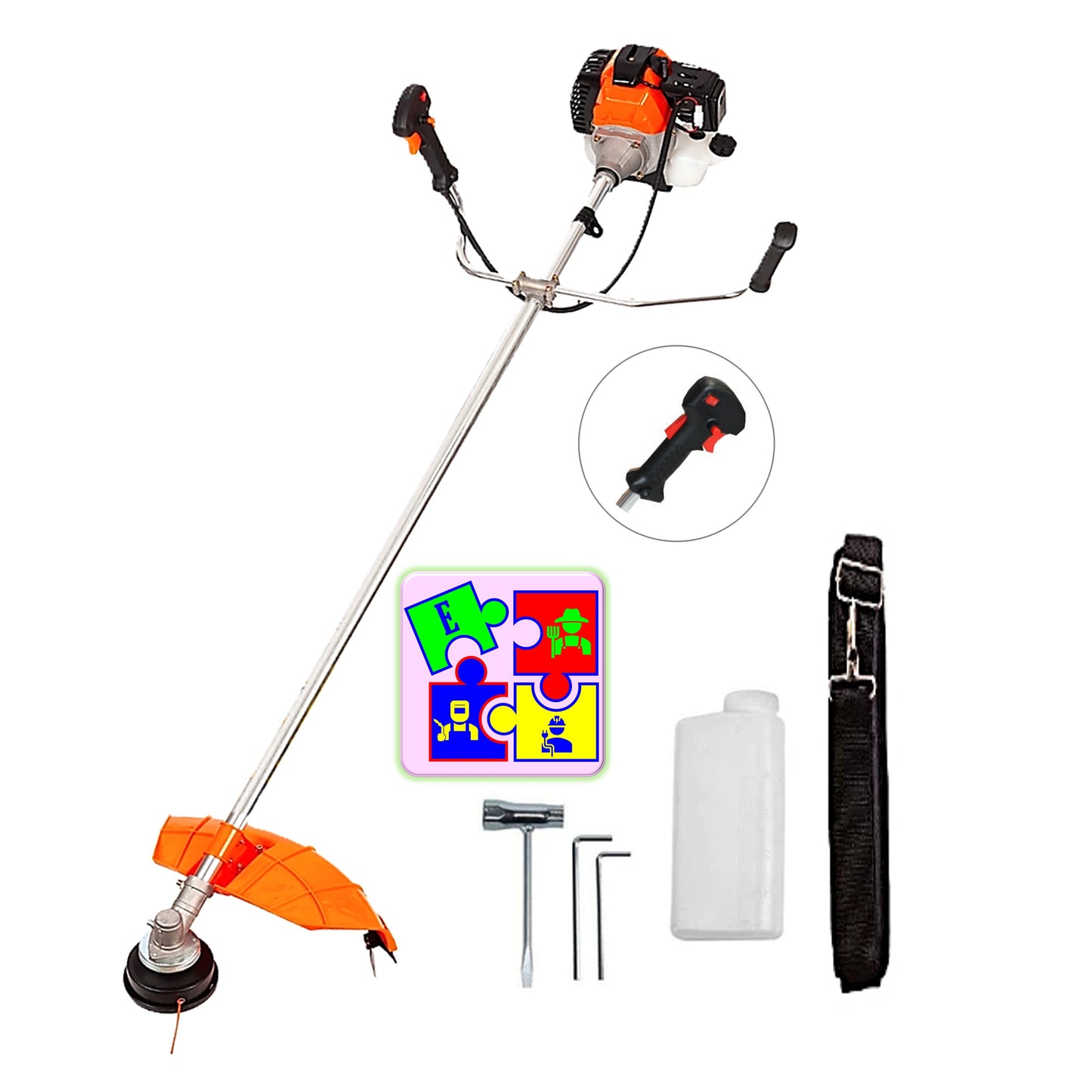 Motocoasa pe benzina ALFA 7* PROFESSIONAL, Accesorii Incluse, 52cc-6CP, TIJA INCLUSA
