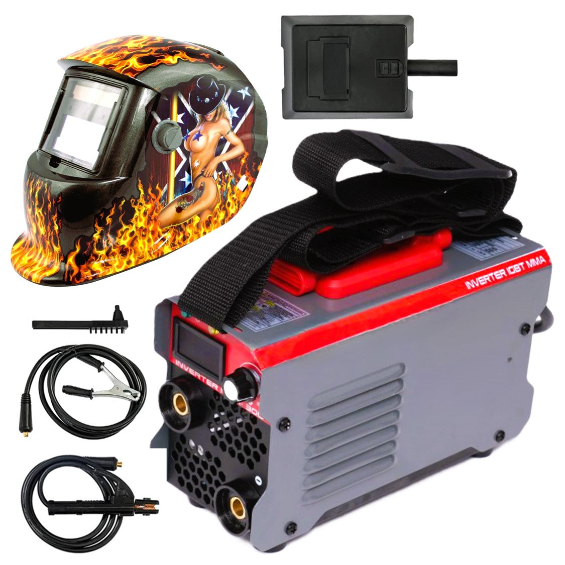Set Sudura KRAFTMEN din Invertor 300A si Masca Automata HOT