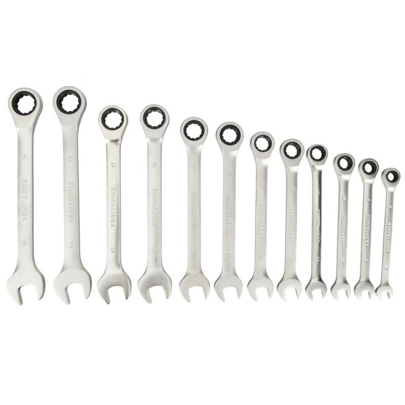 eGOSPODARi.ro - Set chei combinate cu clicket, include 12 elemente, 8-19MM, KRAFT Profi K11301