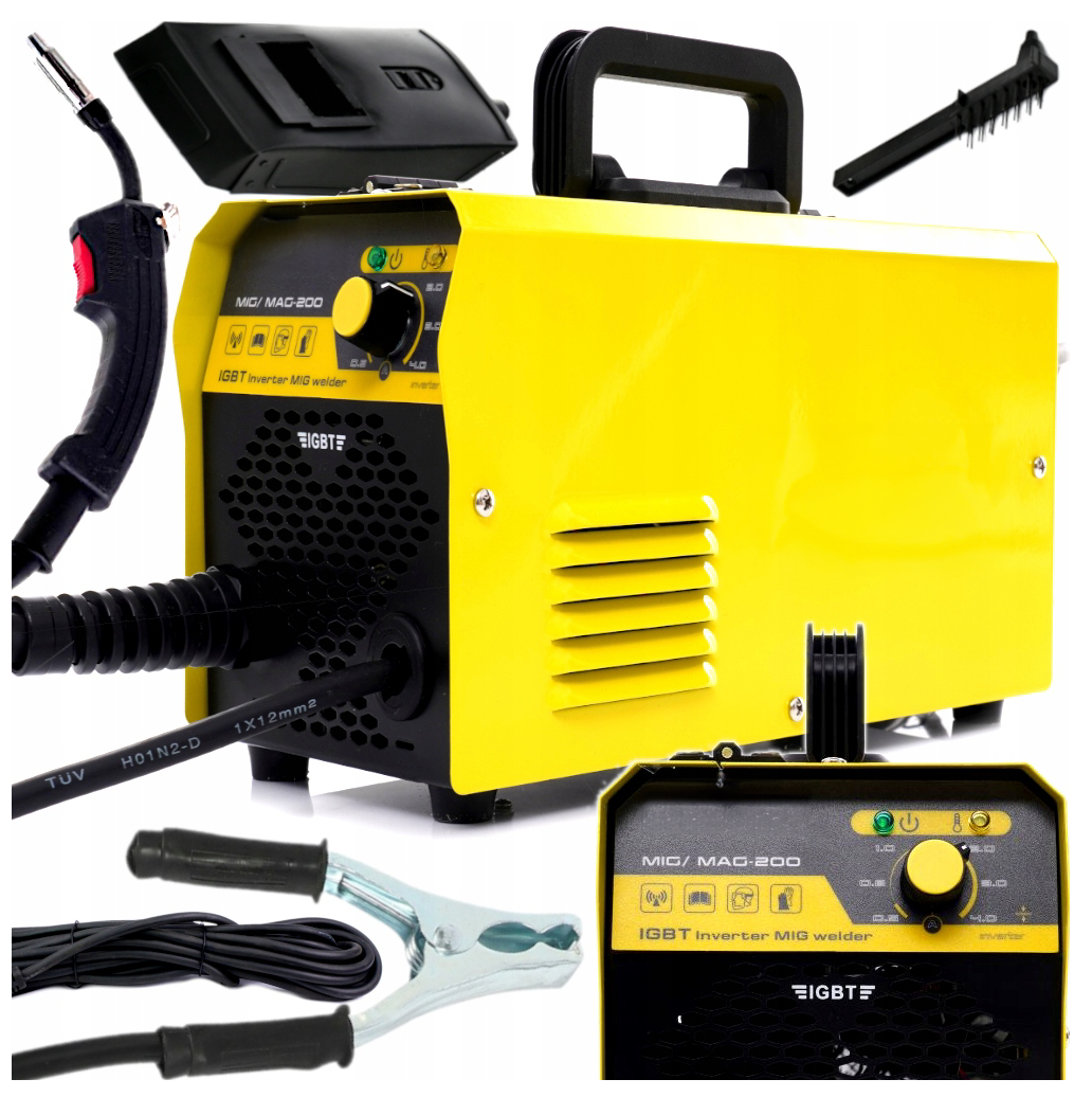eGOSPODARi.ro-Aparat de sudura cu sarma MIG-MAG, KRAFTMEN-200A, 230V, Accesorii incluse, K810-1