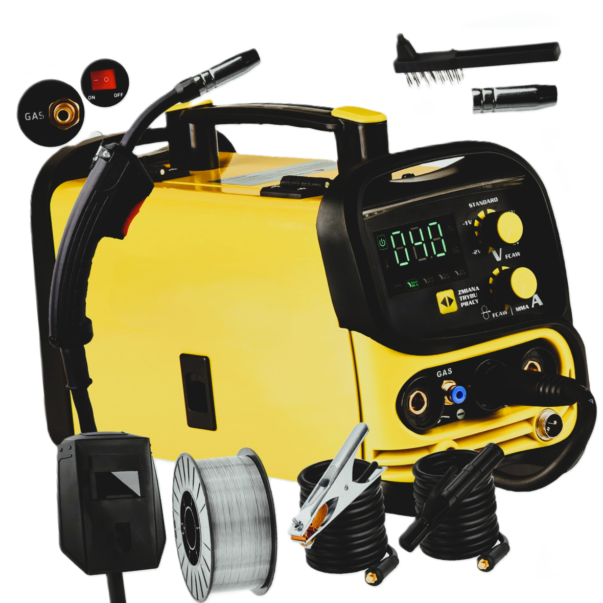 eGOSPODARi.ro-Aparat sudura cu SARMA si Electrod, KRAFTMEN-250A, MIG-MAG/MMA si posibilitate LIFT-TIG-1