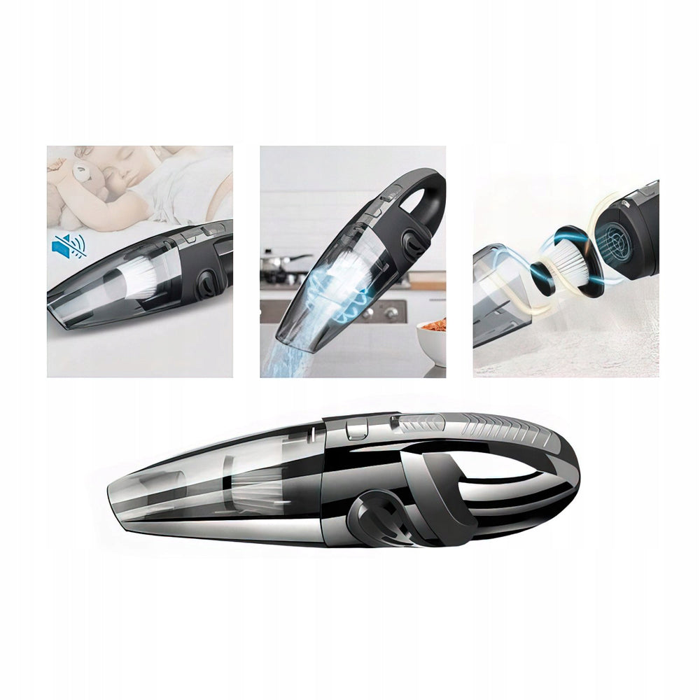 eGOSPODARi.ro Aspirator auto fara sac, putere 120W, filtru reutilizabil, cu acumulator reincarcabil, KRAFT Profi K5158, Poza3