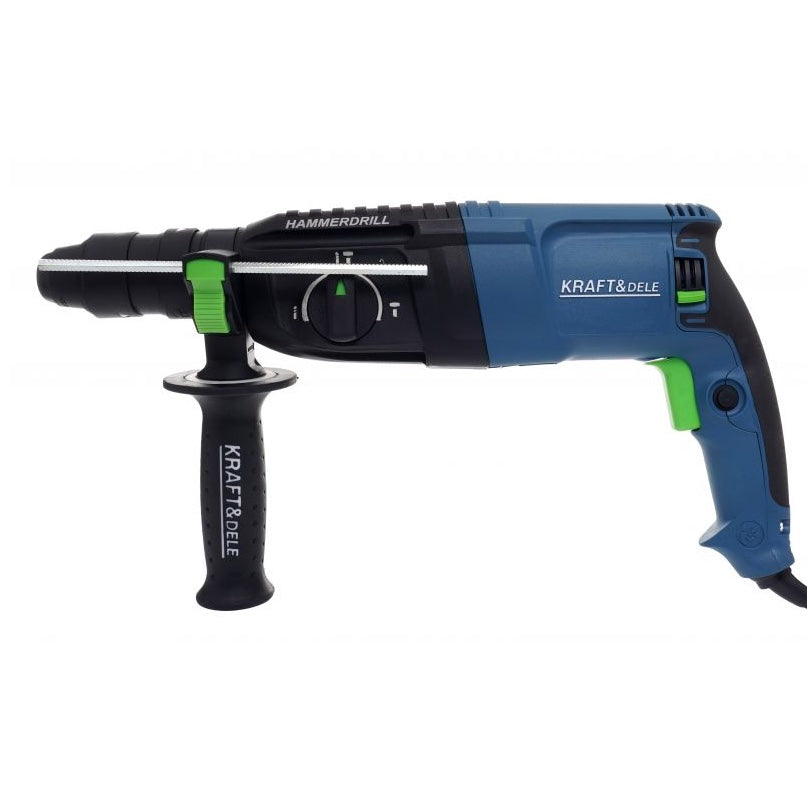 eGOSPODARi.ro Ciocan rotopercutor cu doua mandrine (SDS si SDS+), 2650W, iluminare LED, KRAFT Profi K3075, Poza4