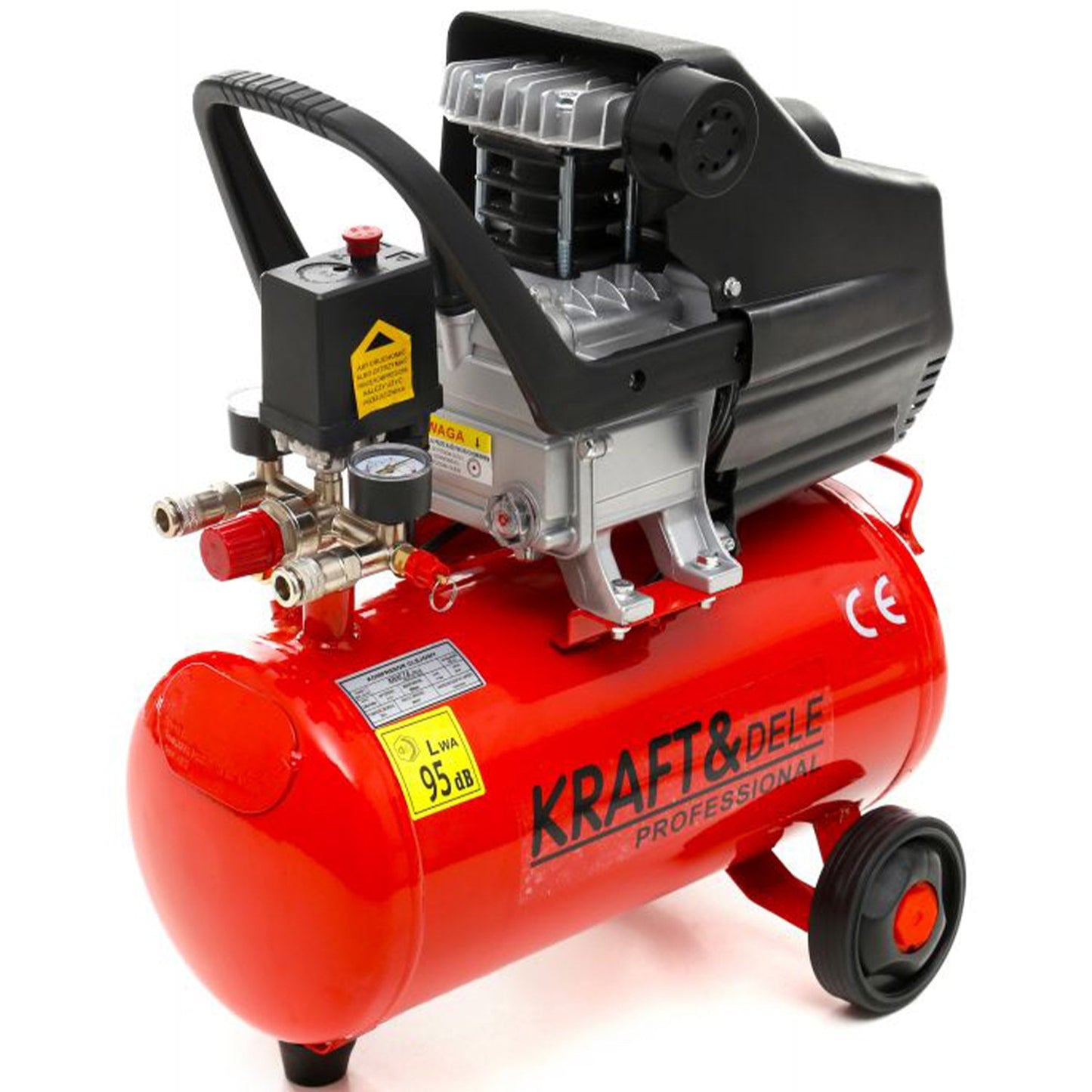 eGOSPODARi.ro Compresor aer 24L profesional, pana la 8Bar, 205/min, KRAFT Profi K400, Poza2