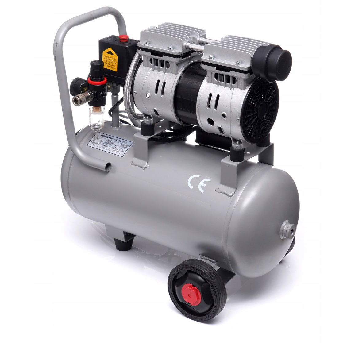 eGOSPODARi.ro Compresor aer fara ulei 24L, motor 1200W, pana la 8Bar si 220L/min, silentios, KRAFT Profi K1395, Poza7