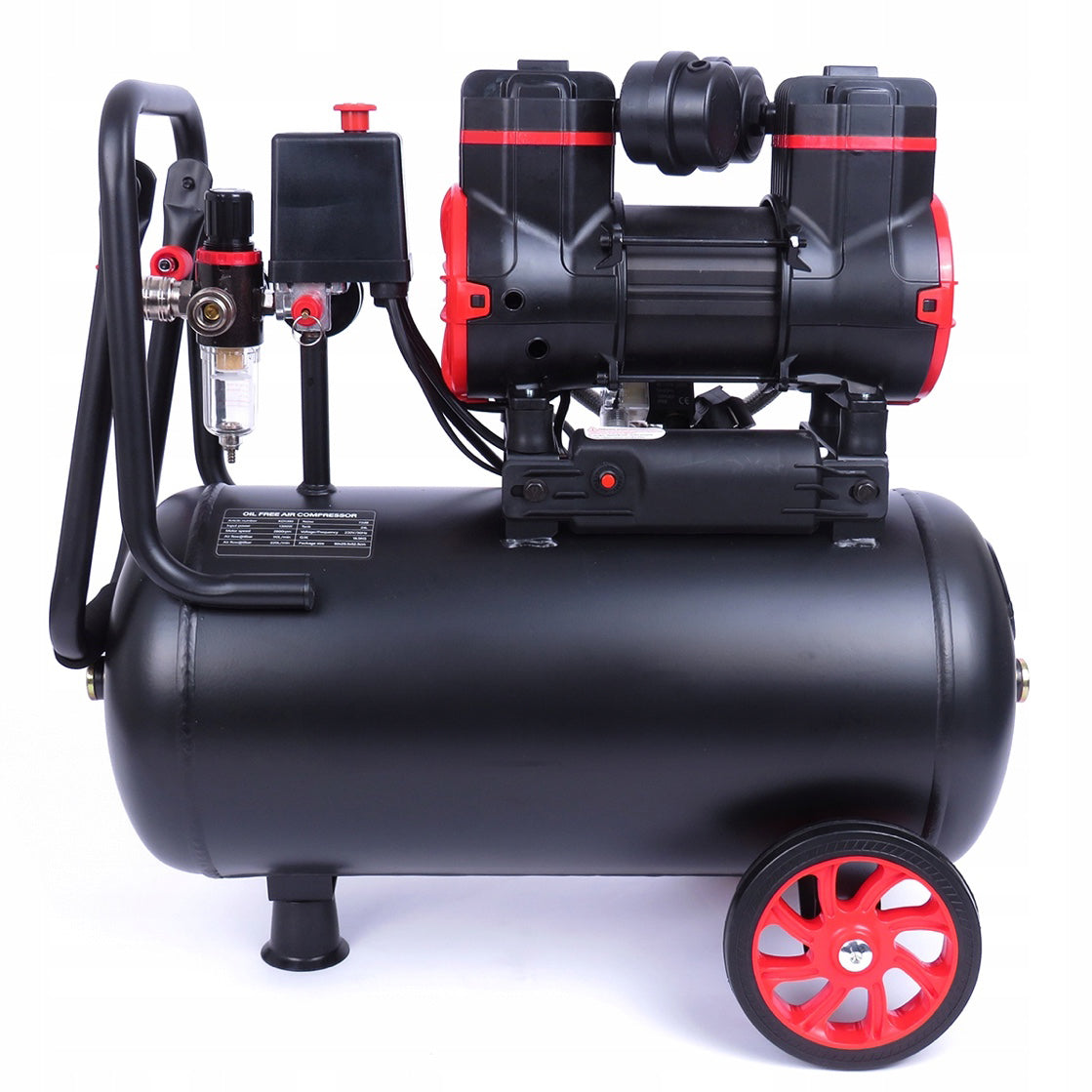 eGOSPODARi.ro Compresor aer fara ulei 24L, motor 1300W, pana la 8Bar si 220L/min, silentios, KRAFT Profi K1390, Poza3