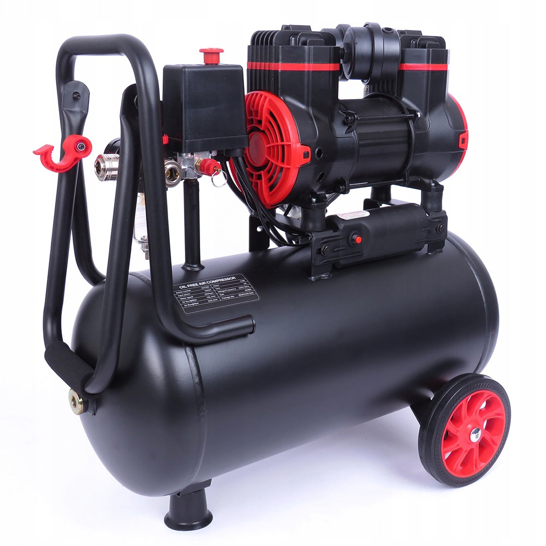 eGOSPODARi.ro Compresor aer fara ulei 24L, motor 1300W, pana la 8Bar si 220L/min, silentios, KRAFT Profi K1390, Poza2