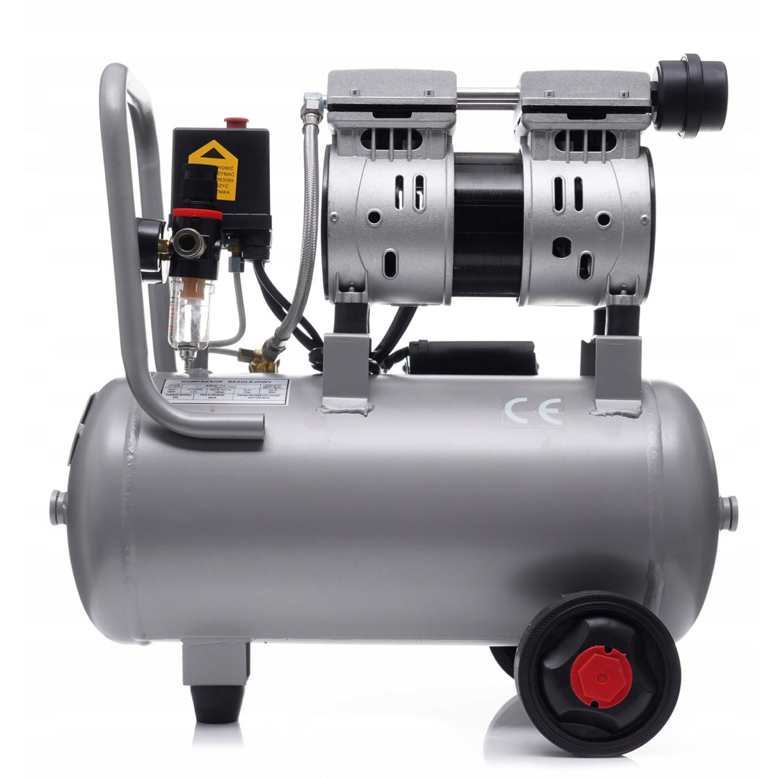 eGOSPODARi.ro Compresor aer fara ulei 24L, motor 1200W, pana la 8Bar si 220L/min, silentios, KRAFT Profi K1395, Poza1