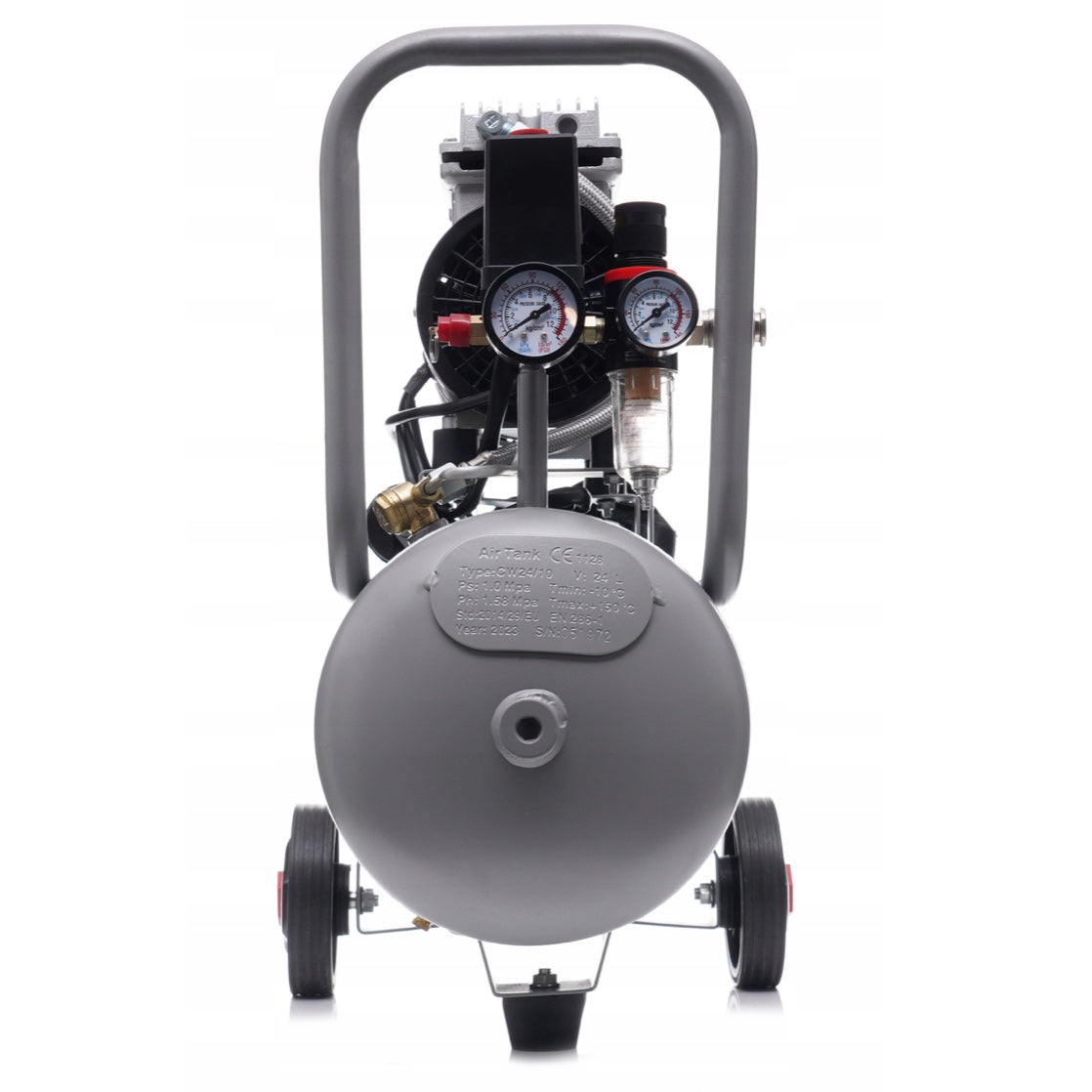 eGOSPODARi.ro Compresor aer fara ulei 24L, motor 1200W, pana la 8Bar si 220L/min, silentios, KRAFT Profi K1395, Poza4