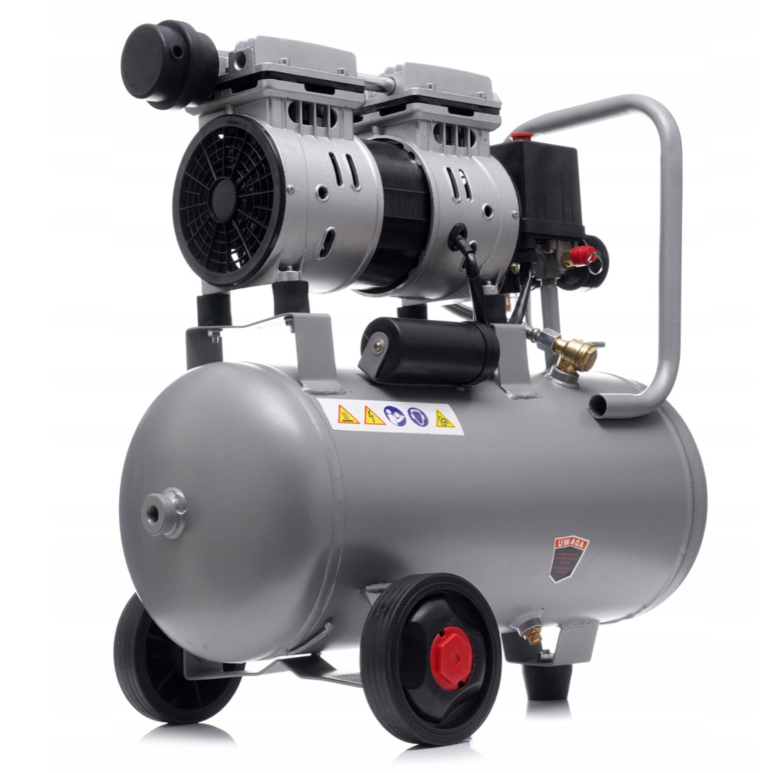 eGOSPODARi.ro Compresor aer fara ulei 24L, motor 1200W, pana la 8Bar si 220L/min, silentios, KRAFT Profi K1395, Poza6
