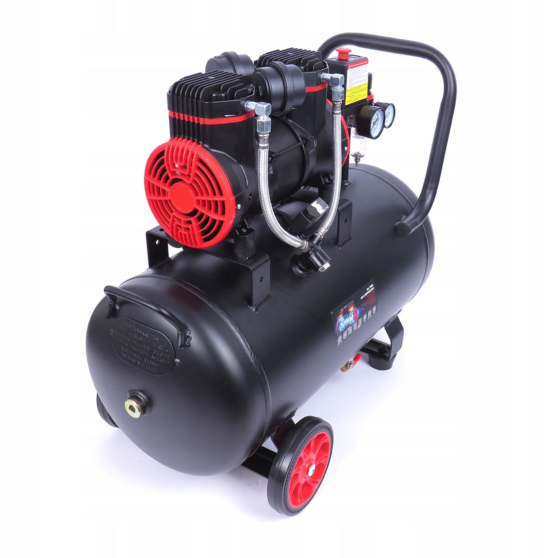 eGOSPODARi.ro Compresor aer fara ulei 50L, motor 1500W, pana la 8Bar si 290L/min, silentios, KRAFT Profi K1391, Poza4