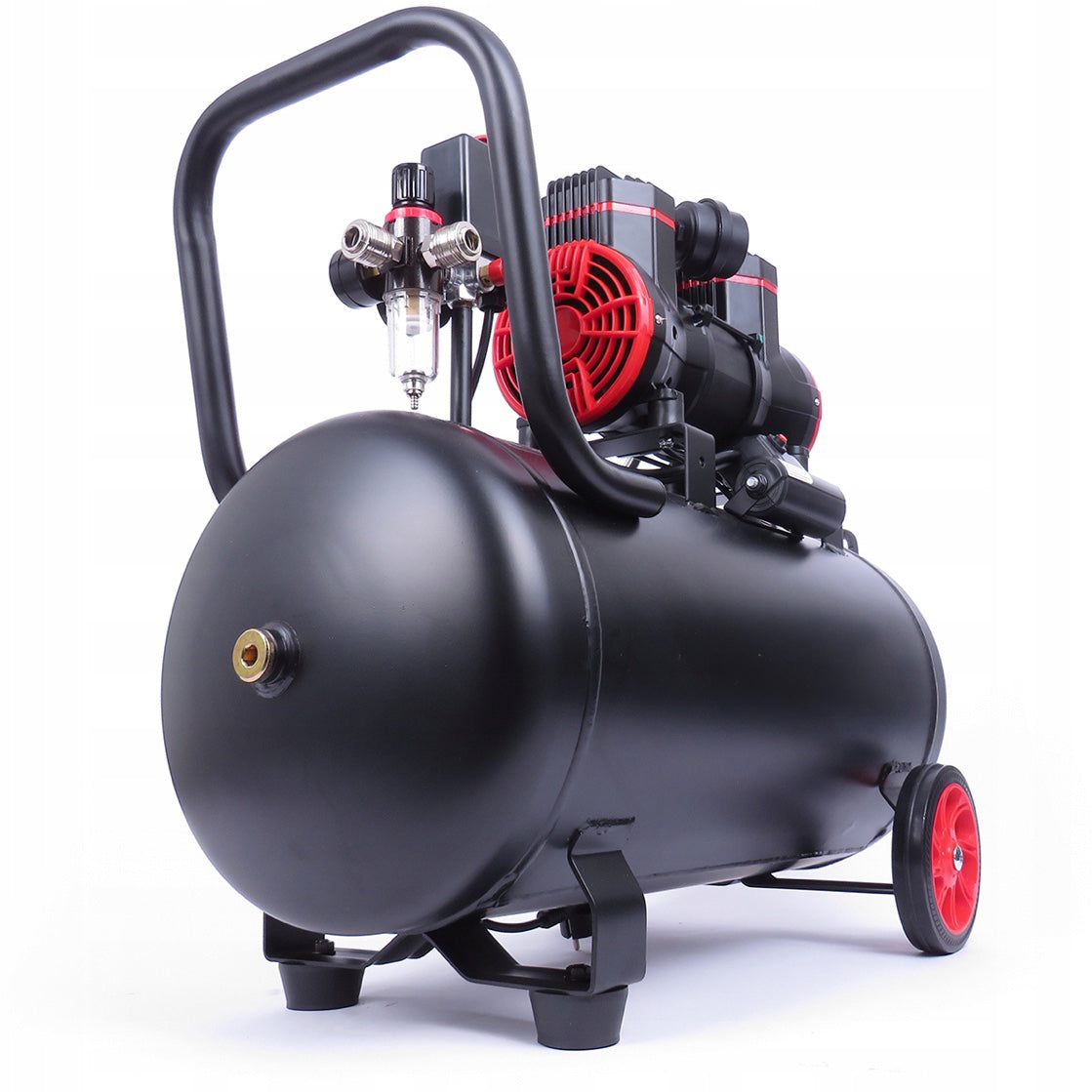 eGOSPODARi.ro Compresor aer fara ulei 50L, motor 1500W, pana la 8Bar si 290L/min, silentios, KRAFT Profi K1391, Poza2