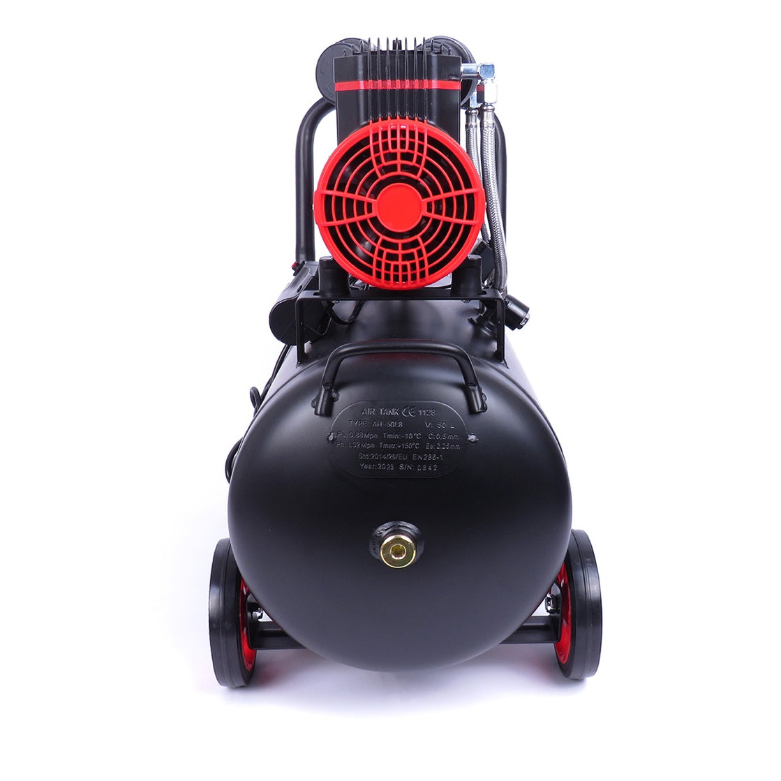 eGOSPODARi.ro Compresor aer fara ulei 50L, motor 1500W, pana la 8Bar si 290L/min, silentios, KRAFT Profi K1391, Poza5