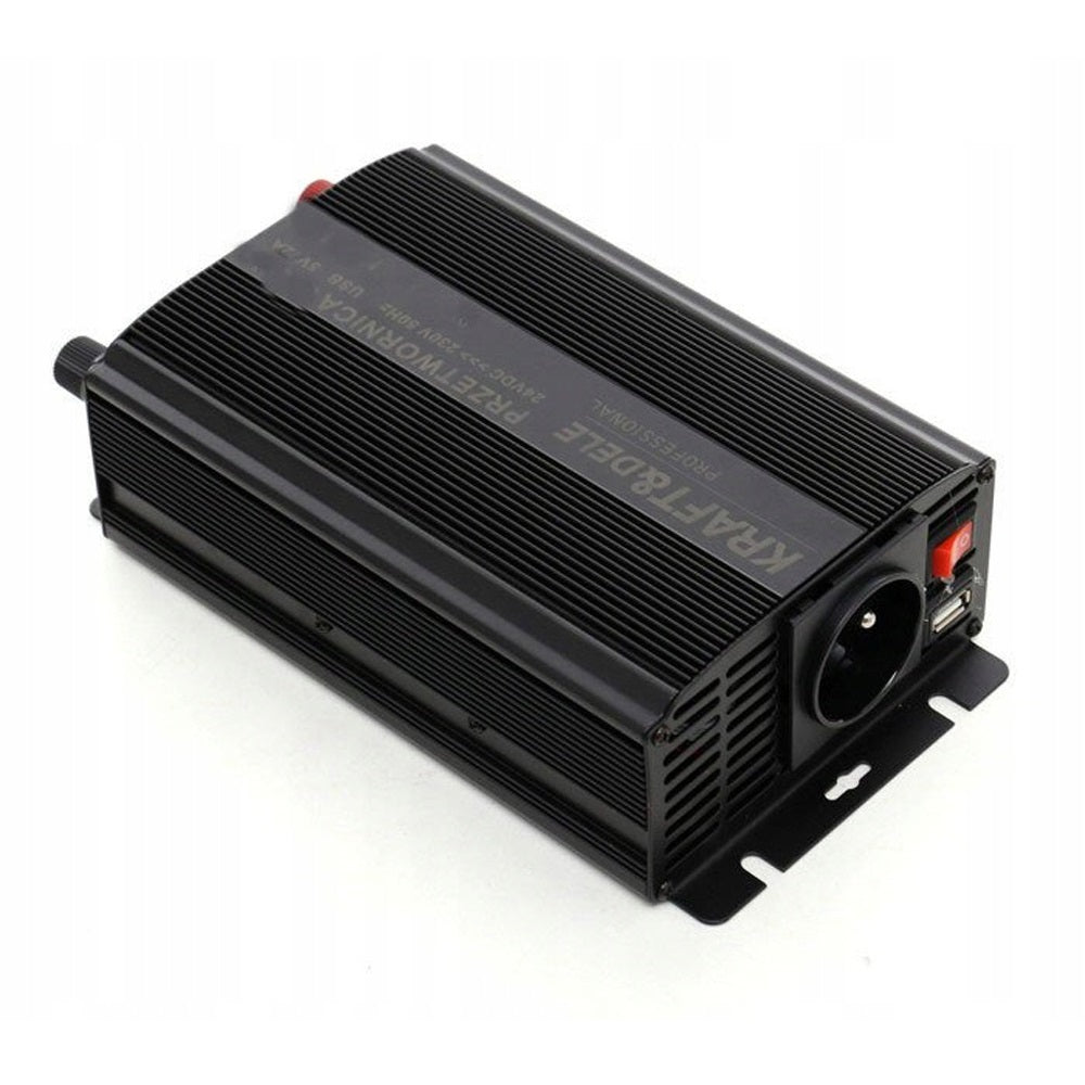 eGOSPODARi.ro Convertor curent electric de la 12V la 220V, compatibil baterie auto 12V, KRAFT Profi K1250, Poza4