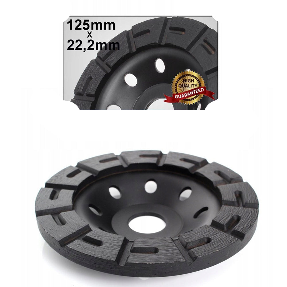 eGOSPODARi.ro Disc slefuit beton, granit, marmua, caramida, BCA, Diametru 125mm, KRAFT Profi K1958, Poza1