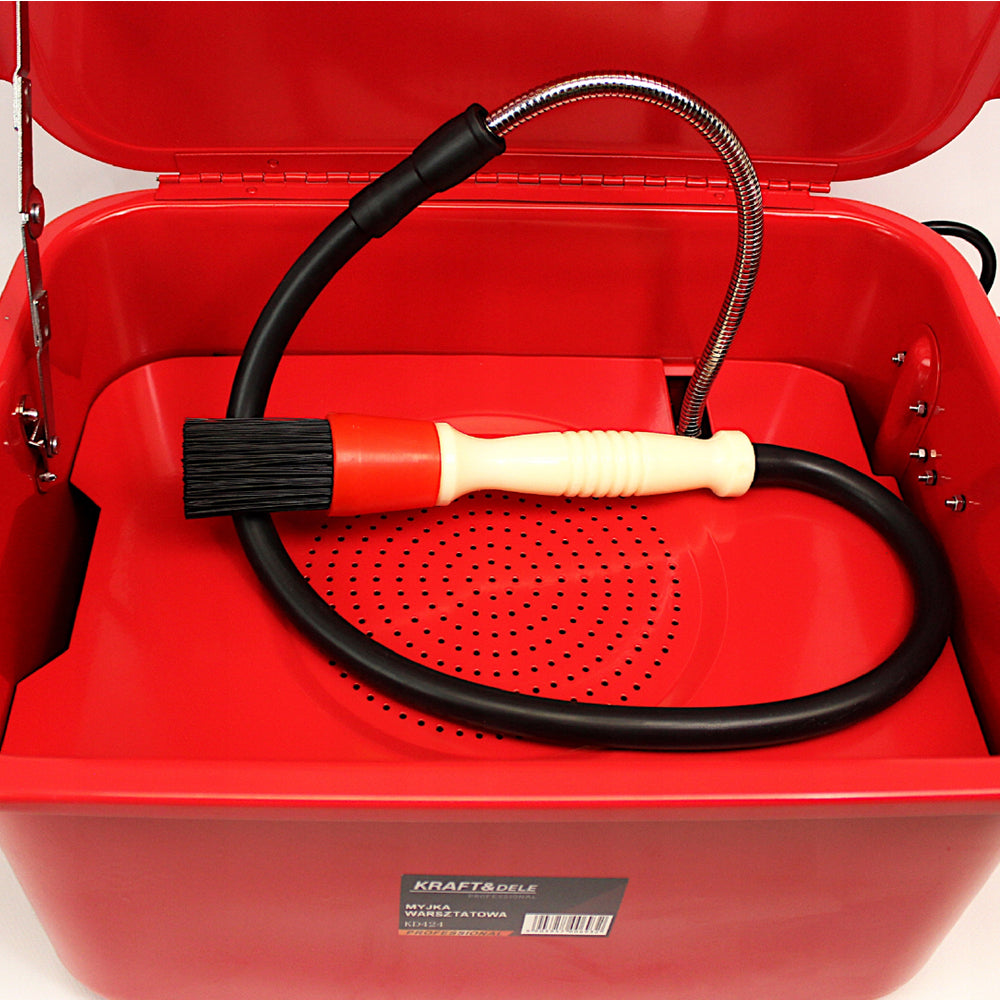 eGOSPODARi.ro Dispozitiv de spalat si degresat piese auto cu pompare electrica lichid curatare, rezervor 15L, KRAFT Profi K424, Poza4