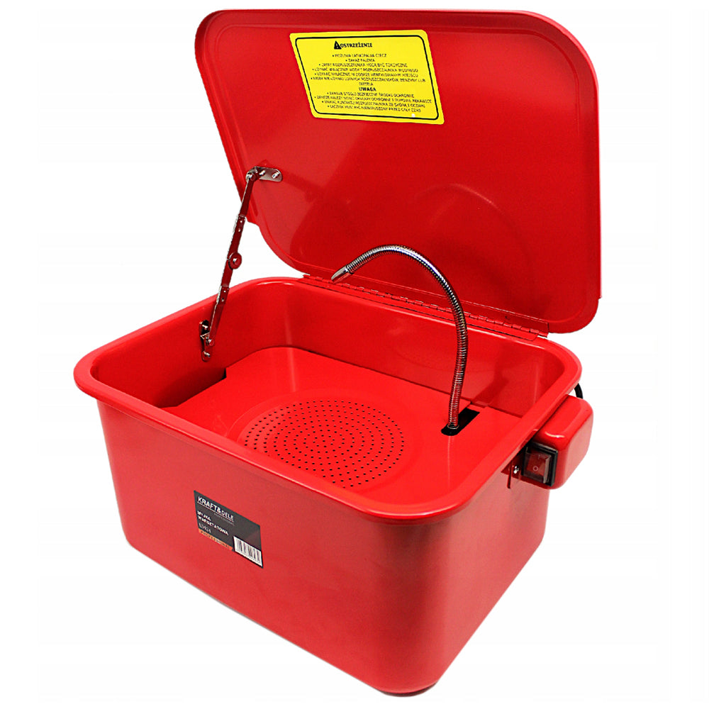 eGOSPODARi.ro Dispozitiv de spalat si degresat piese auto cu pompare electrica lichid curatare, rezervor 15L, KRAFT Profi K424, Poza3