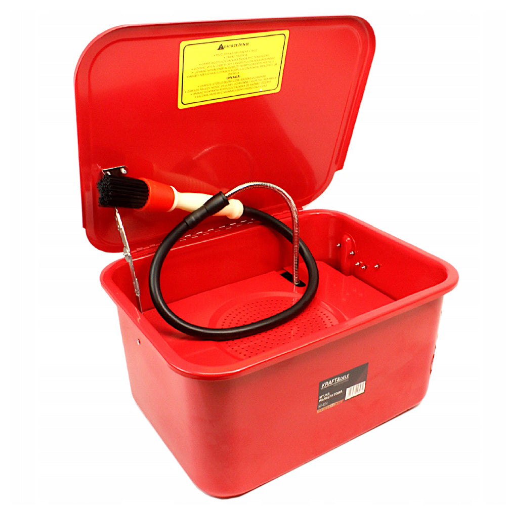 eGOSPODARi.ro Dispozitiv de spalat si degresat piese auto cu pompare electrica lichid curatare, rezervor 15L, KRAFT Profi K424, Poza2