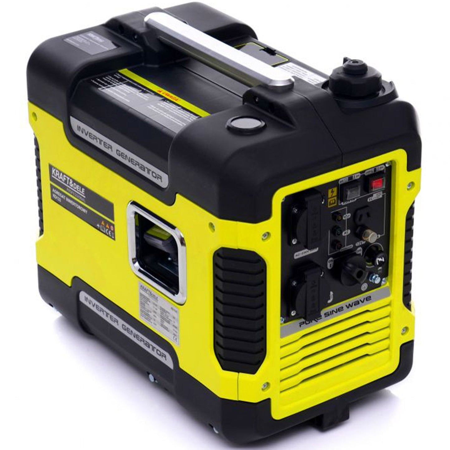 eGOSPODARi.ro Generator curent electric monofazic silentios, max. 1900W, stabilizator tensiune (AVR), KRAFT Profi K133, Poza8