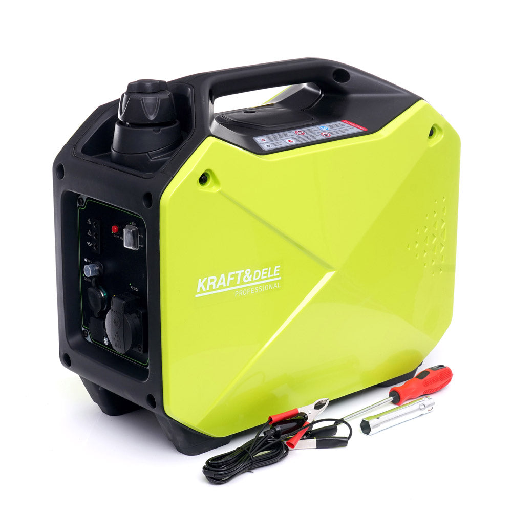 eGOSPODARi.ro Generator curent electric silentios, monofazic, pana la 2100W, stabilizator tensiune (AVR), KRAFT Profi K684, Poza2