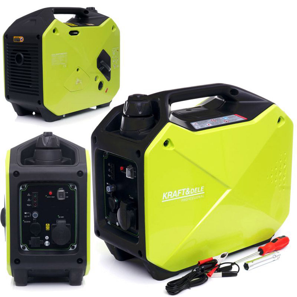 eGOSPODARi.ro Generator curent electric silentios, monofazic, pana la 2100W, stabilizator tensiune (AVR), KRAFT Profi K684, Poza11