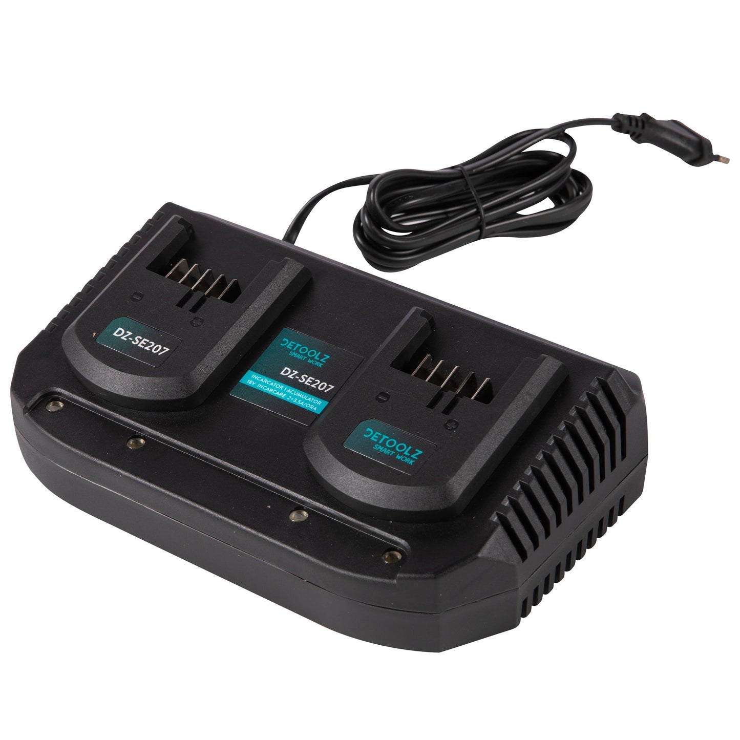 eGOSPODARi.ro % Incarcator dublu pentru acumulatori 207, 18V, timp maxim de incarcare 37-113min