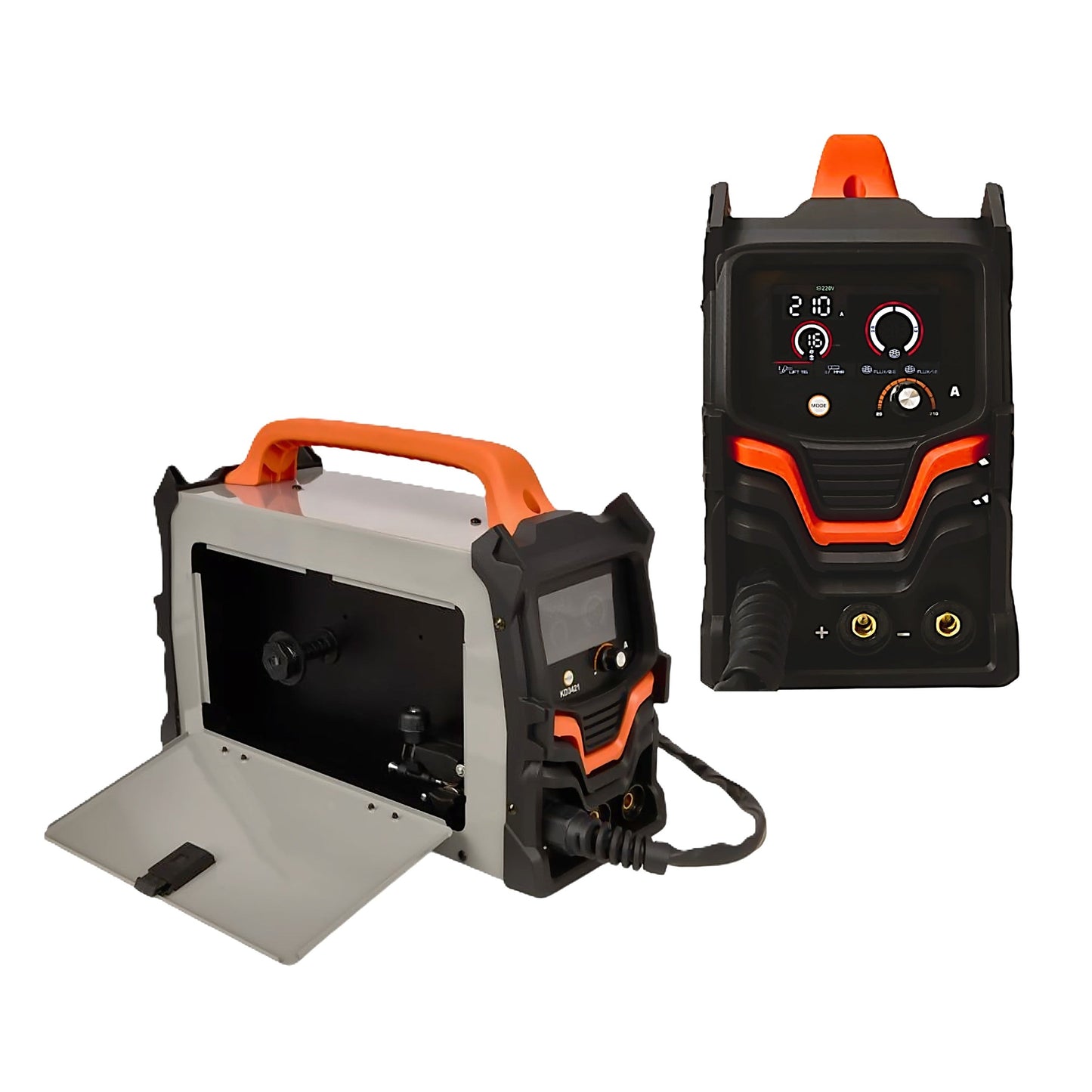 eGOSPODARi.ro-SET KRAFTMEN-ULTRA Aparat sudura MIG-MAG+MMA, K3421 Flux-220A, cu accesorii-1-2-3-4