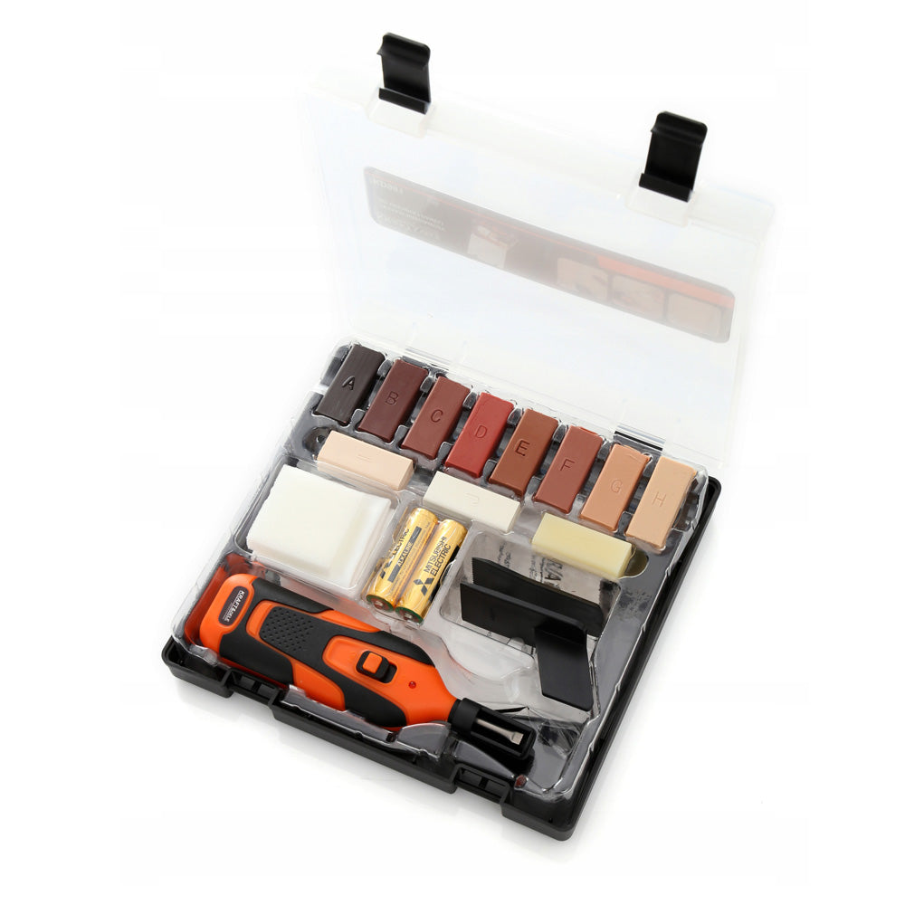 eGOSPODARi.ro Kit cu dispozitiv 3W pentru reparatii mobilier, include 18 elemente, culori variate, KRAFT Profi K981, Poza5