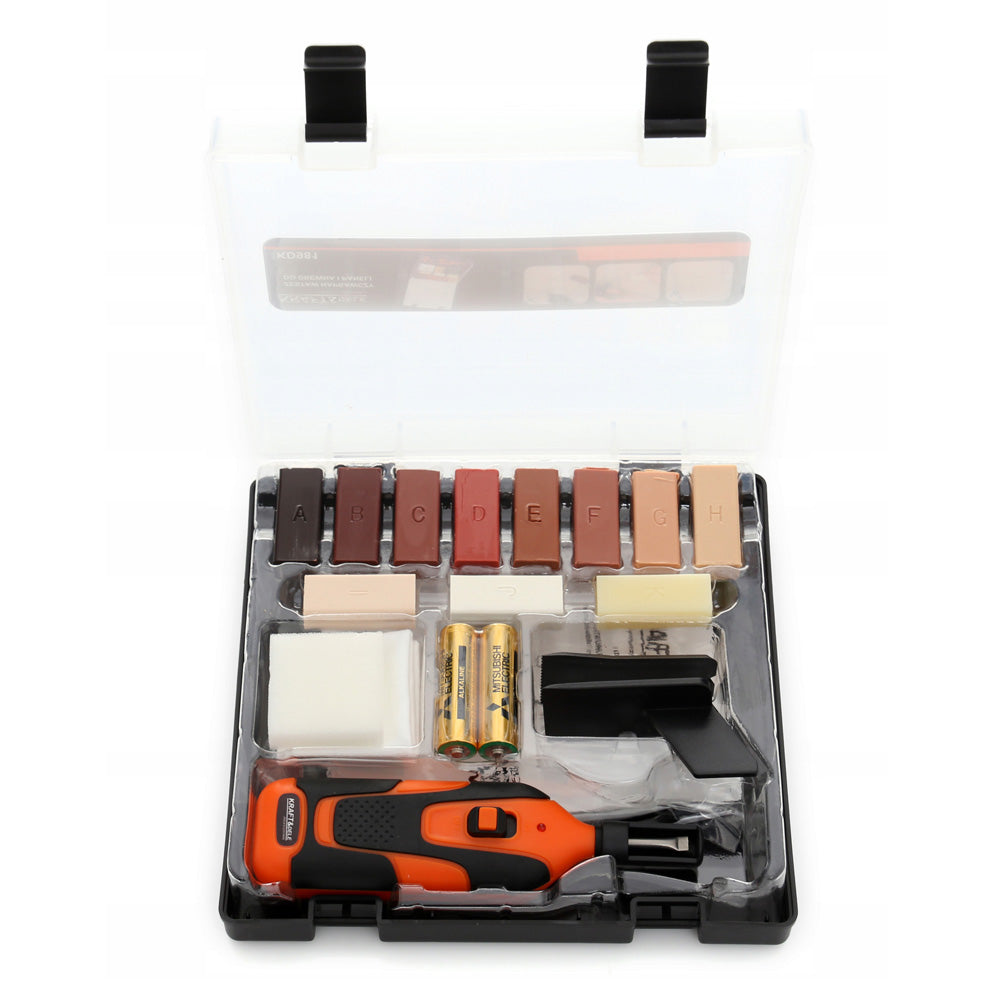 eGOSPODARi.ro Kit cu dispozitiv 3W pentru reparatii mobilier, include 18 elemente, culori variate, KRAFT Profi K981, Poza4