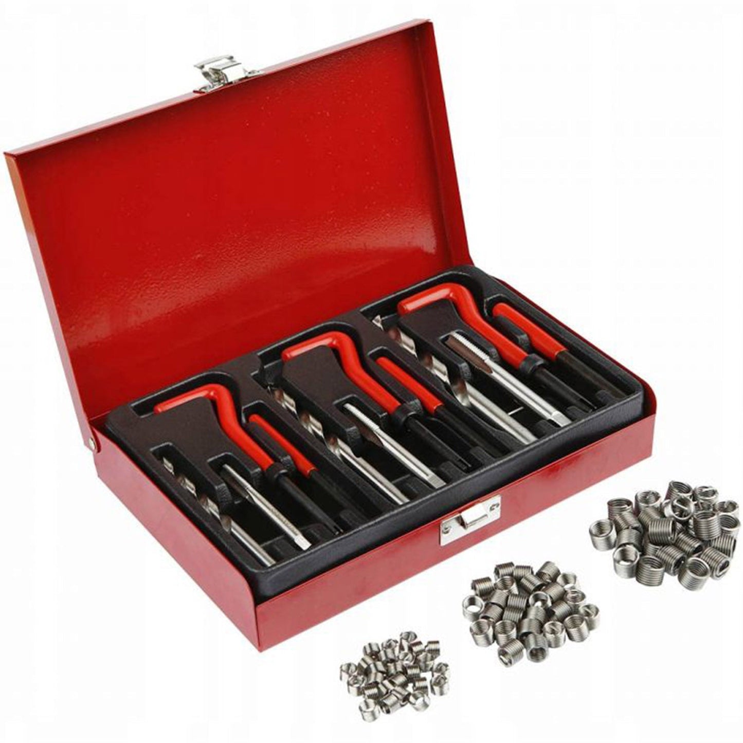 eGOSPODARi.ro Kit reparatie filete prin bucsare, contine 88 elemente, valiza de transport inclusa, KRAFT Profi K10591, Poza3