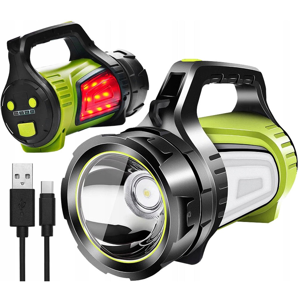 eGOSPODARi.ro Lanterna camping, pescuit, agricultura, cu acumulator 8000mAh reincarcabil prin USB, KRAFT Profi K1243, Poza1