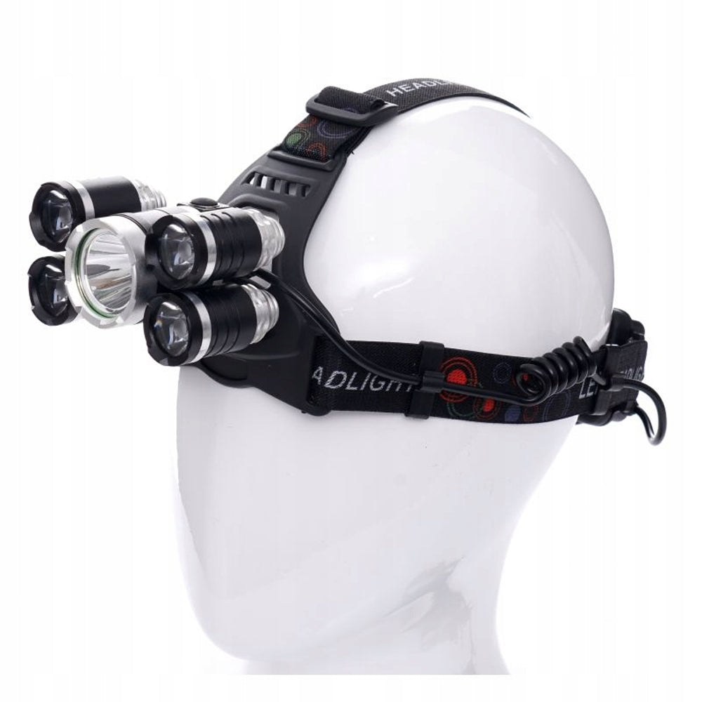 eGOSPODARi.ro Lanterna cu LED fixare pe cap, 5 LED, reglaje multiple, KRAFT Profi K1247, Poza2