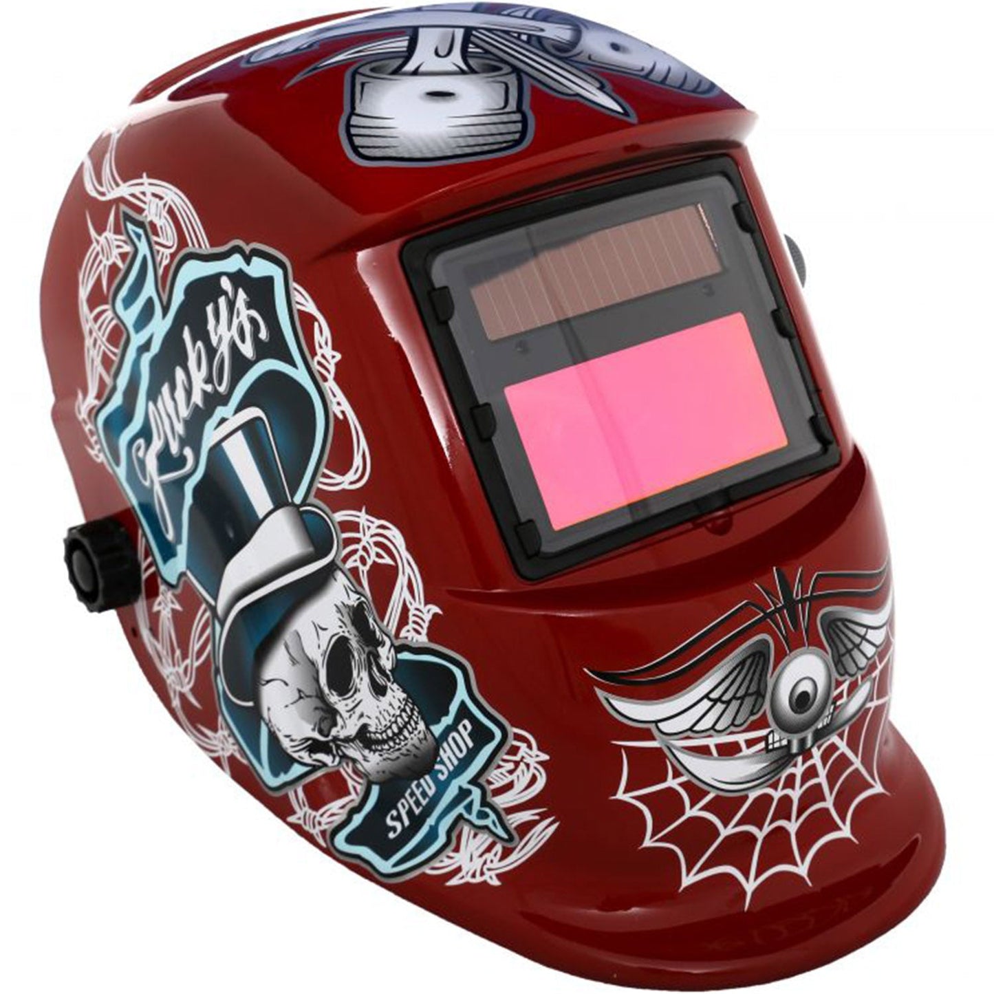 eGOSPODARi.ro Masca de sudura automata reglabila, RED, cu autointunecare, KRAFT Profi K883, Poza1