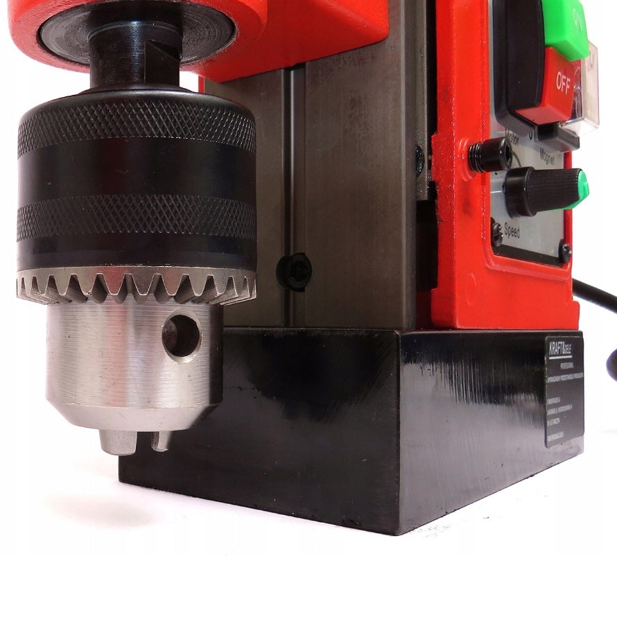 eGOSPODARi.ro Masina de gaurit cu coloana, prindere magnetica, 1800W, 750RPM, mandrina pana la 16mm, KRAFT Profi K1382, Poza5
