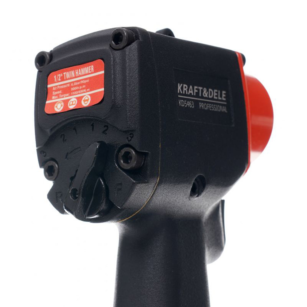 eGOSPODARi.ro Masina de insurubat pneumatica cu impact, Drive 1/2", reglabila 850-1100 Nm, KRAFT Profi K5463, Poza9
