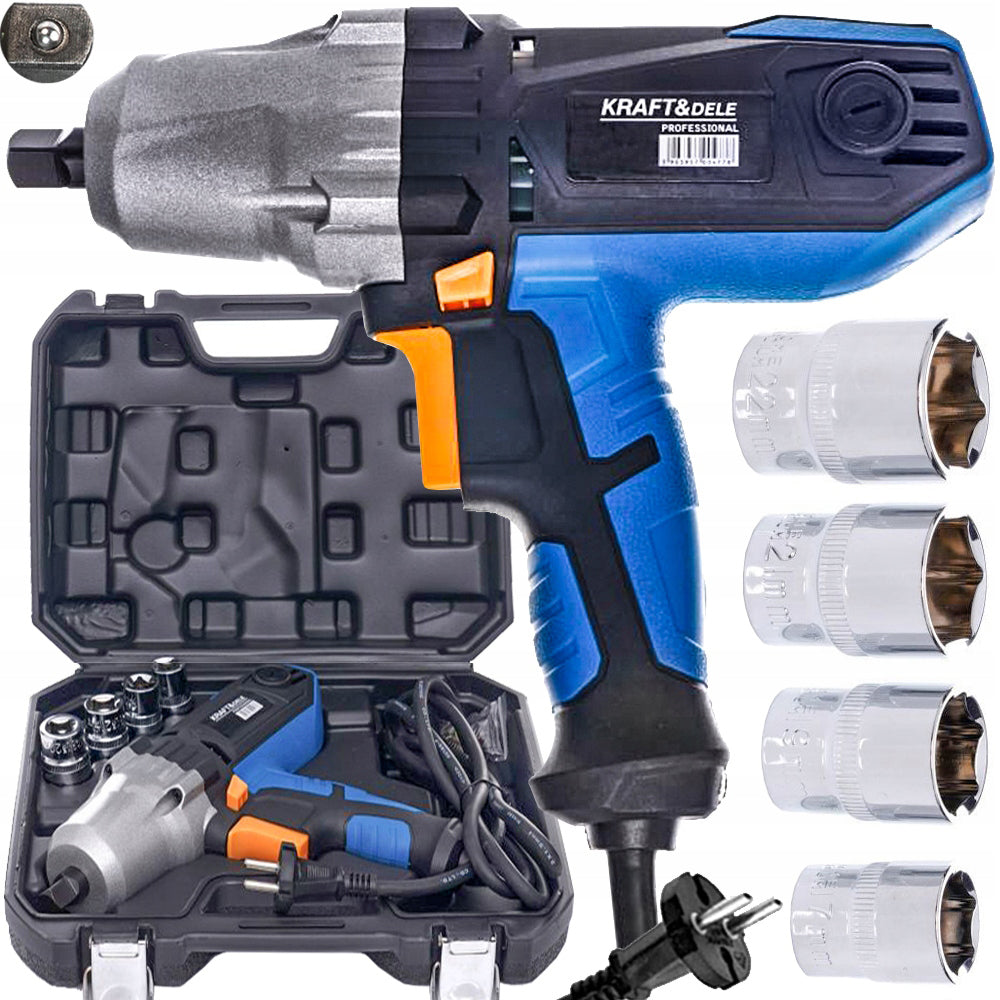 eGOSPODARi.ro Masina electrica insurubat cu impact 2200W, 4 tubulare incluse, 3000 RPM, KRAFT Profi K1796, Poza1