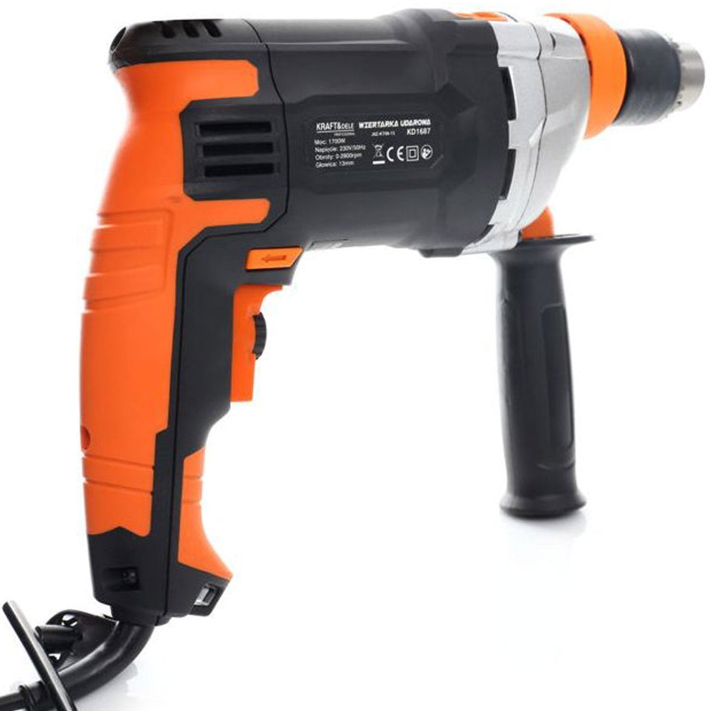 eGOSPODARi.ro Masina gaurit cu percutie 1700W, 2800RPM, mandrina pana la 13mm, KRAFT Profi K1687, Poza7