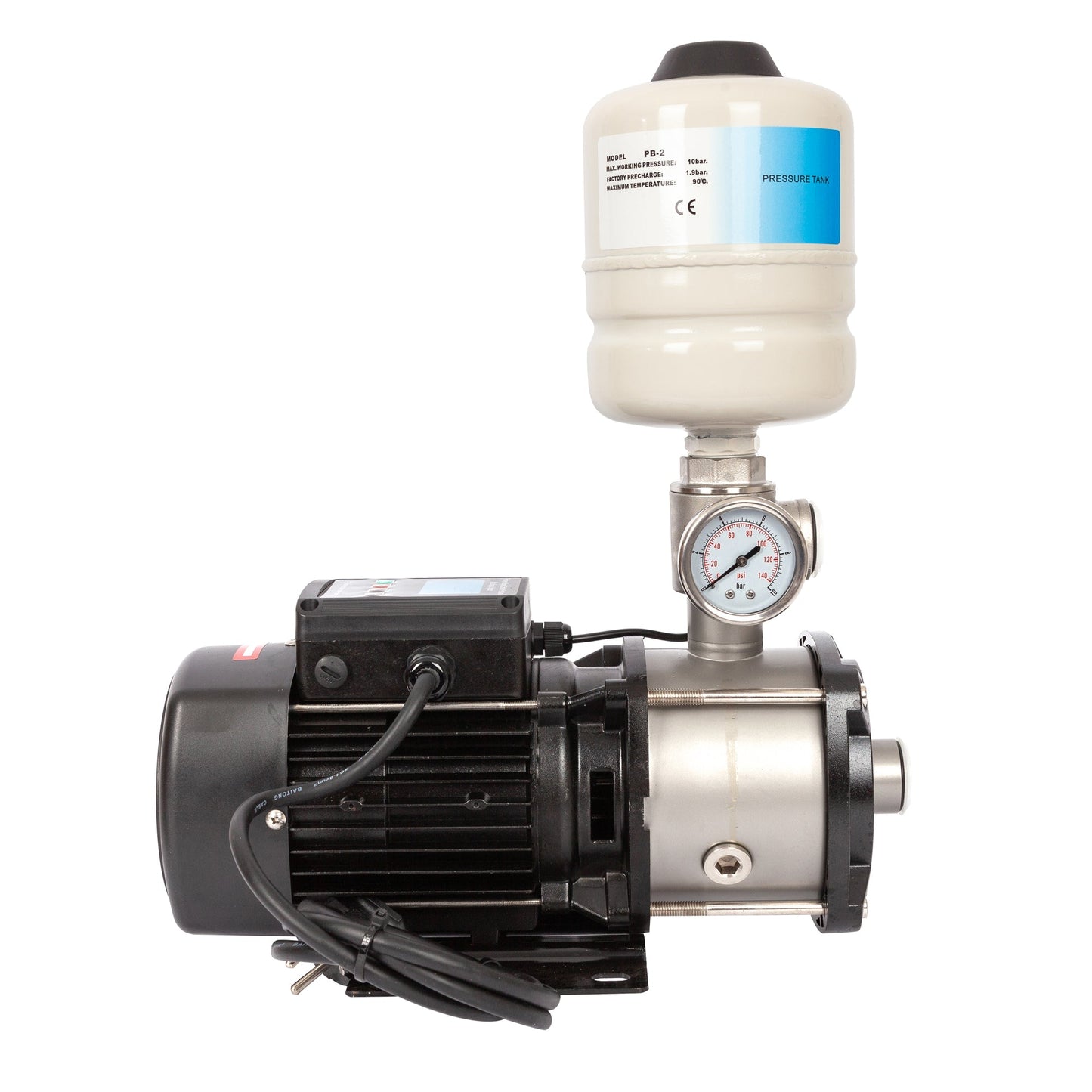 eGOSPODARi.ro % Mini hidrofor AquaTechnica, 8L, 1 Kw, 33.3l/min, H refulare 54m