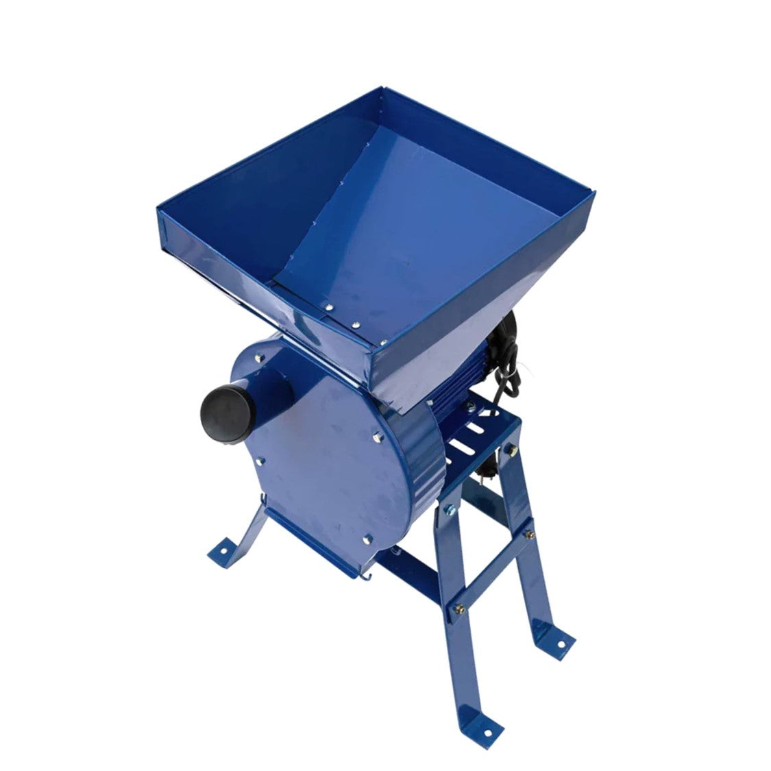 eGOSPODARi.ro % Moara cereale Alpin-PROFI seria E, 3.9KW, Albastra, 2 in 1 pentru uruiala si malai, CUVA MARE + suport cu picioare