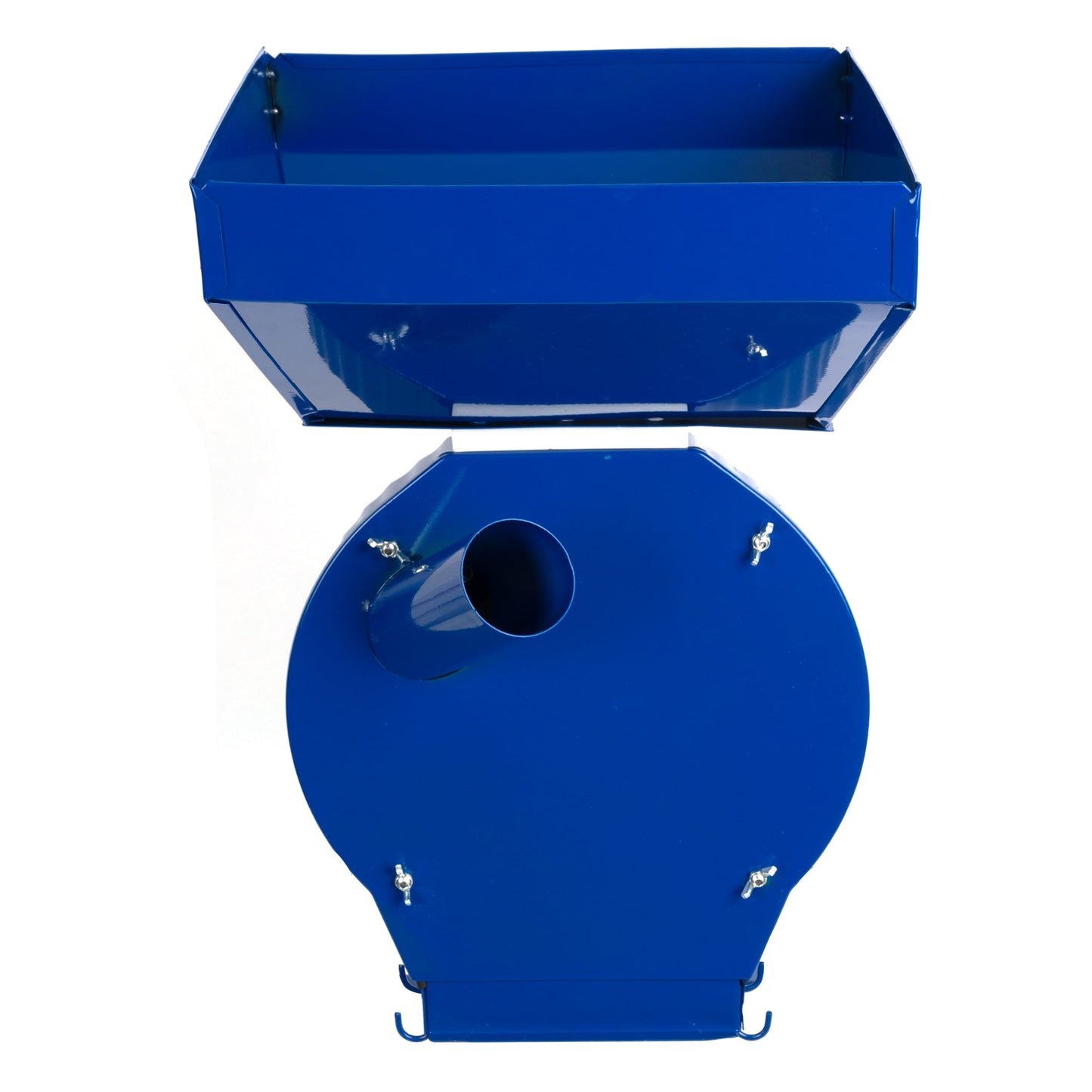 eGOSPODARi.ro % Moara cereale Alpin-PROFI seria E, 3.9KW, Albastra, 2 in 1 pentru uruiala si malai, CUVA MARE + suport cu picioare