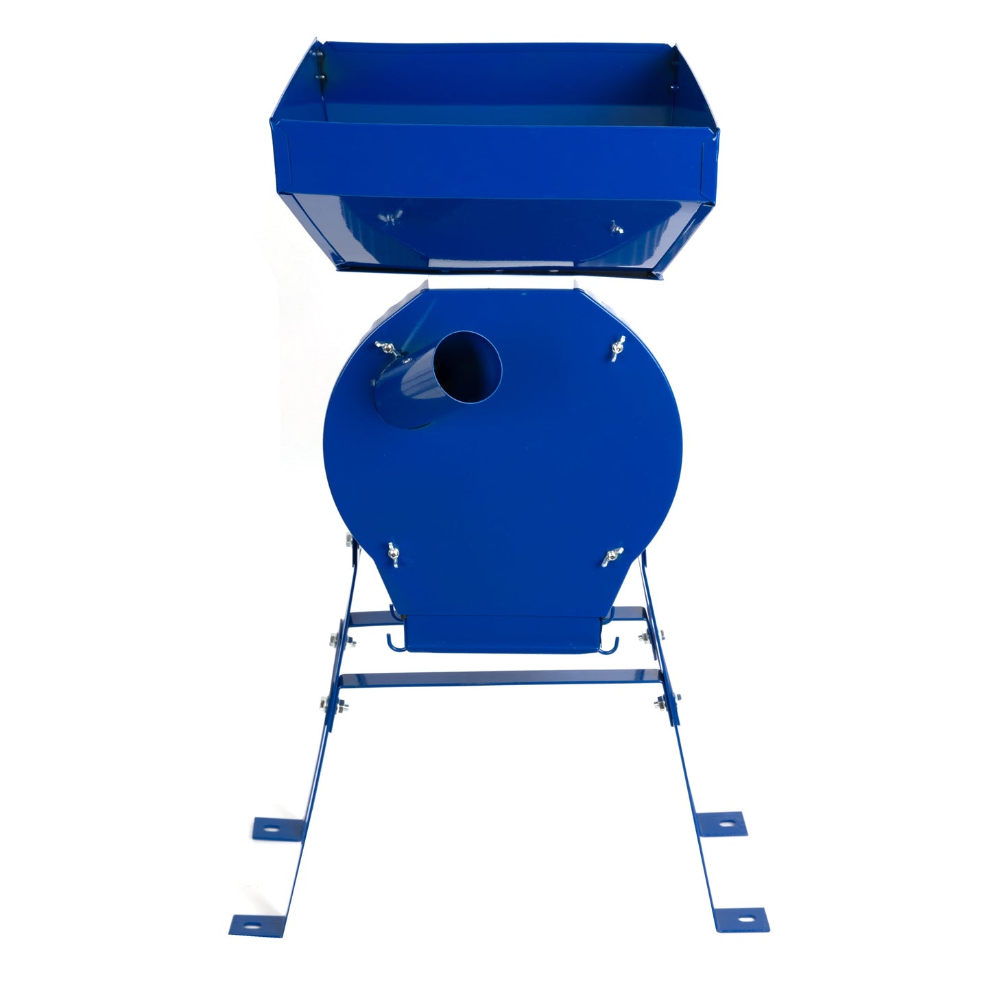 eGOSPODARi.ro % Moara cereale Alpin-PROFI seria E, 3.9KW, Albastra, 2 in 1 pentru uruiala si malai, CUVA MARE + suport cu picioare