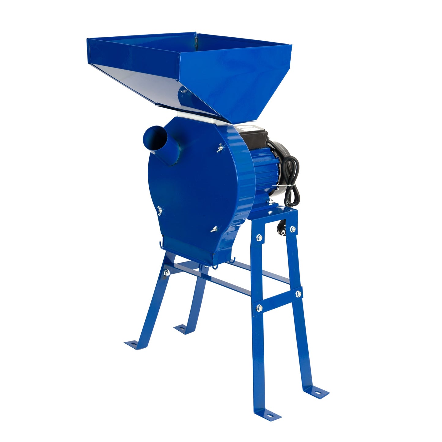 eGOSPODARi.ro % Moara cereale Alpin-PROFI seria E, 3.9KW, Albastra, 2 in 1 pentru uruiala si malai, CUVA MARE + suport cu picioare
