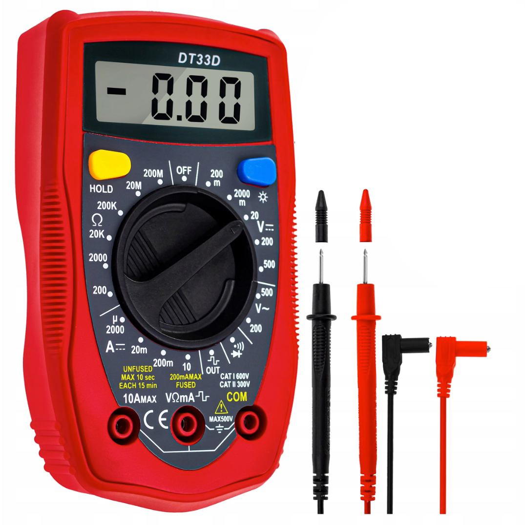 eGOSPODARi.ro Multimetru digital universal electricieni, protectie din cauciuc siliconat KRAFT Profi K11403, Poza1