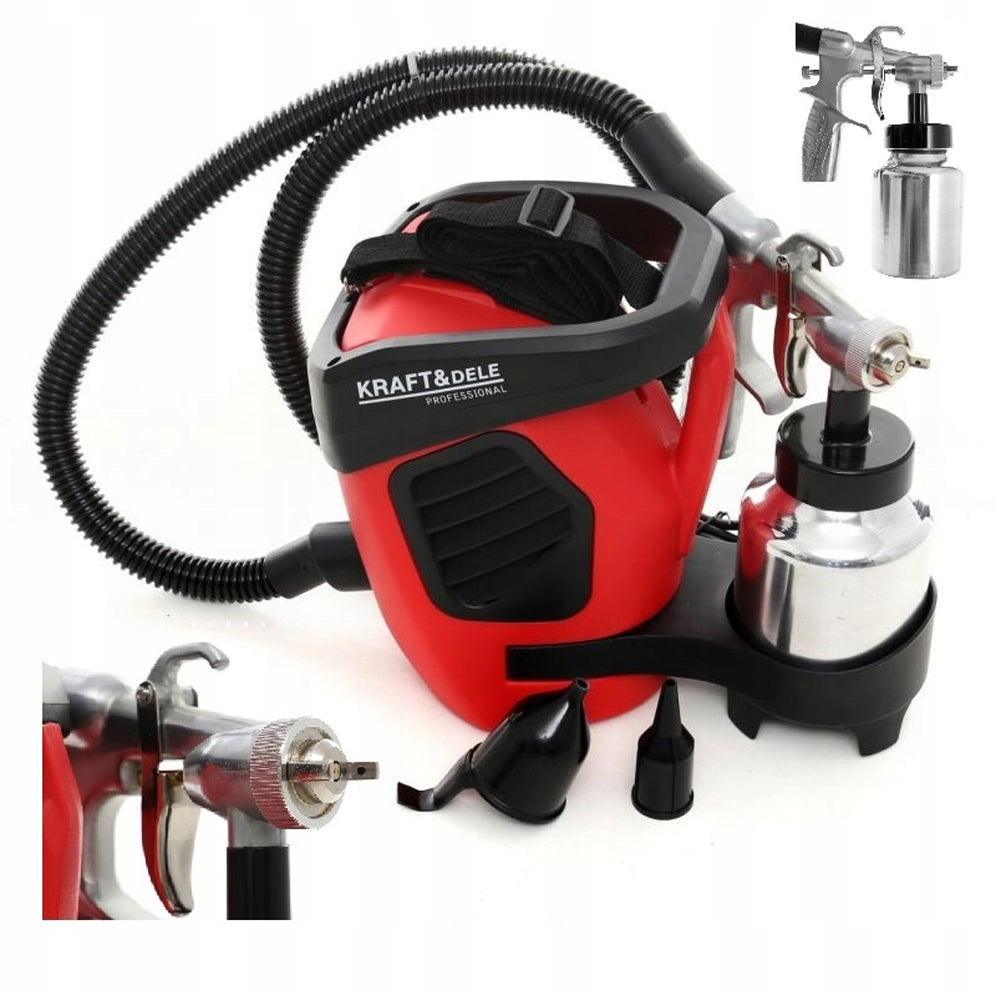 eGOSPODARi.ro Pistol de vopsit electric 600W, D1.8 mm, rezervor 1000ml, KRAFT Profi K1652, Poza1