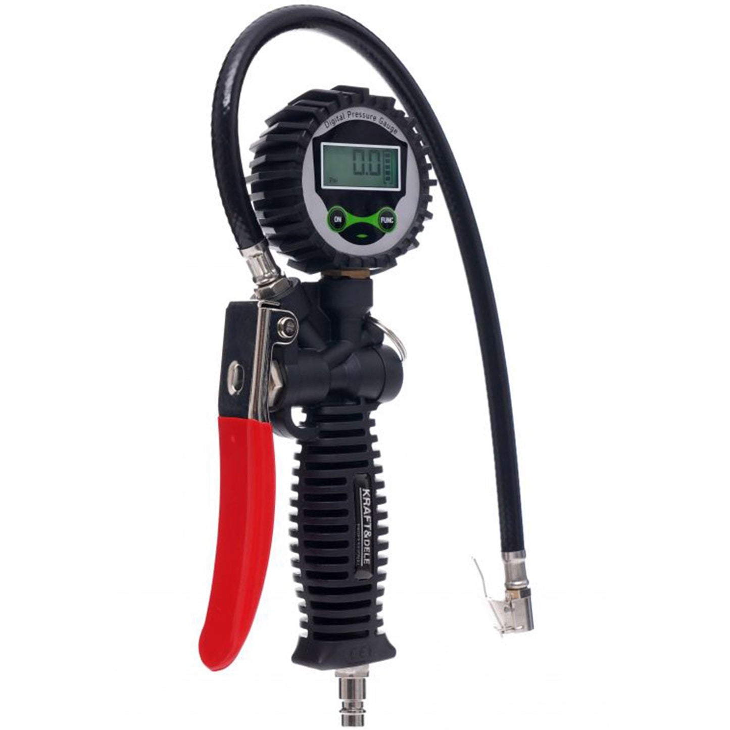 eGOSPODARi.ro Pistol pneumatic pentru umflare roti, cu furtun si manometru, KRAFT Profi K1366, Poza4