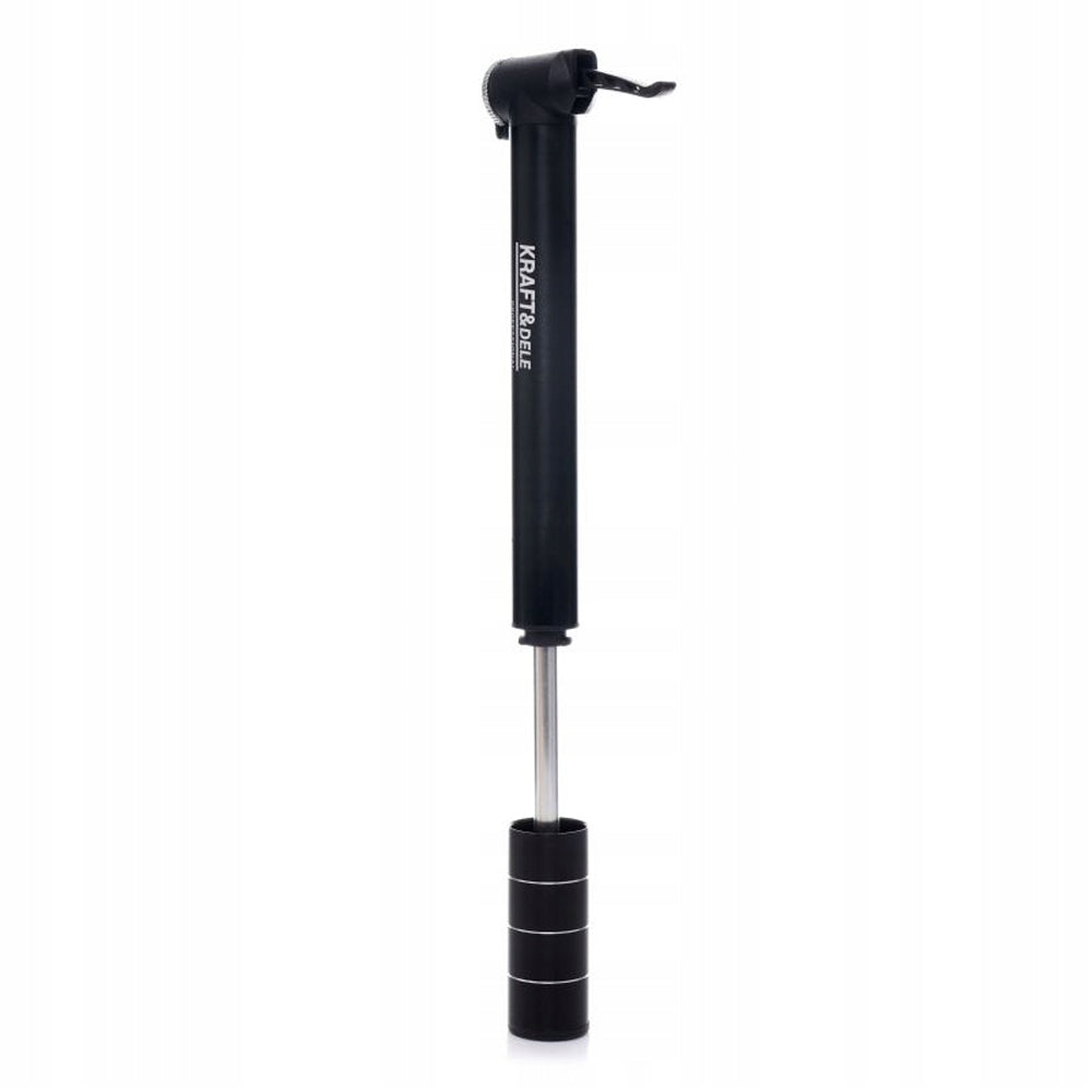 eGOSPODARi.ro Pompa Bicicleta Compacta, dimensiune 19cm, cap umflare universal, KRAFT Profi K11822, Poza2