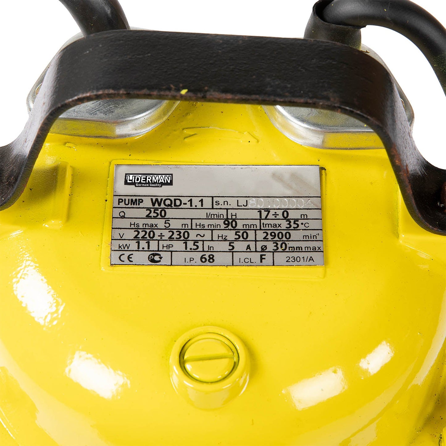 eGOSPODARi.ro % Pompa de apa submersibila cu flotor Liderman- Maxima-WQD-1.1, 1.1 Kw, 250l/min, inaltime refulare 17m