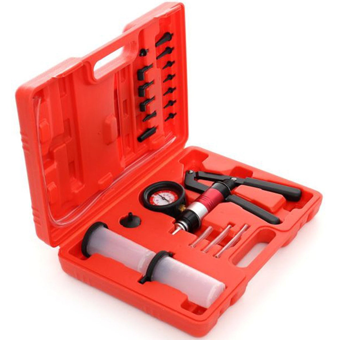 eGOSPODARi.ro Pompa de vaccum manuala profesionala, cu manometru, KRAFT Profi K10515, Poza3