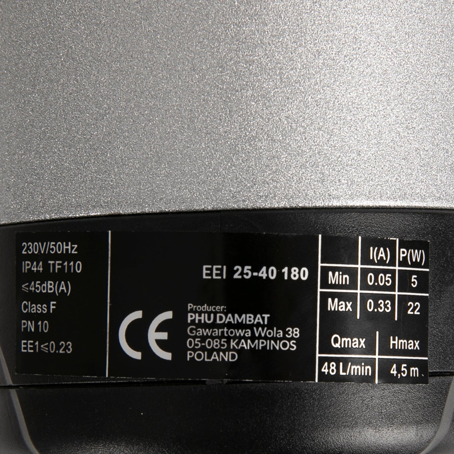 eGOSPODARi.ro % Pompa recirculare centrala Vantec EEI 25-40/180, debit 48l/min, putere 22W