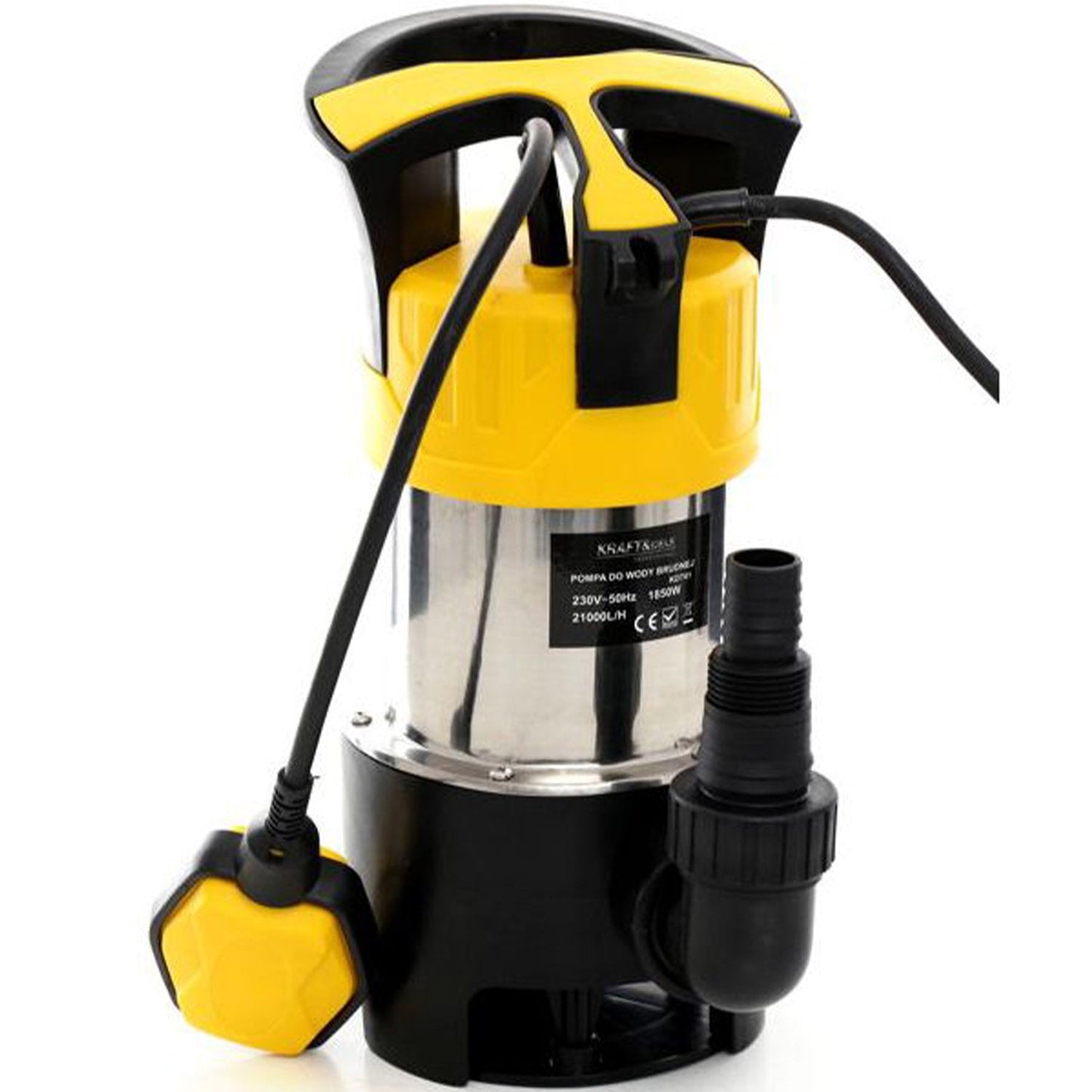 eGOSPODARi.ro Pompa submersibila de apa murdara 1850W, 350 l/min, cu flotor, KRAFT Profi K741, Poza2